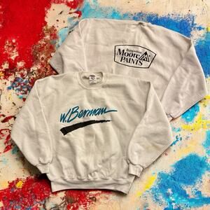 Vintage Benjamin Moore Paints Pullover Crewneck Sweater W. Berman Jerzees XL
